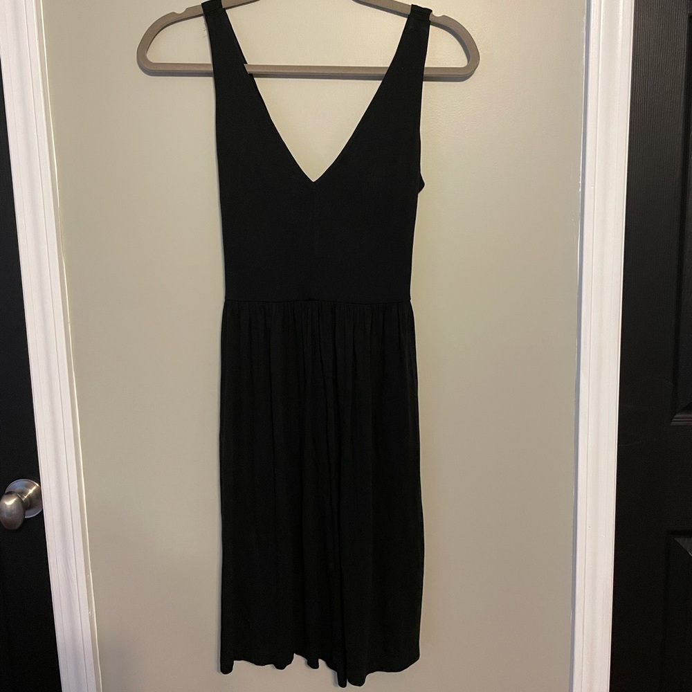 Loft V-neck Black Dress | Sz XS